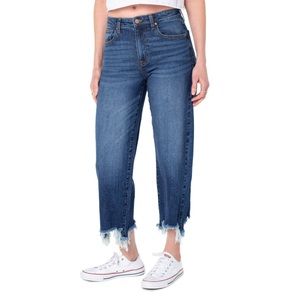 Distressed Straight Jeans